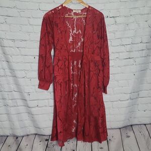 Amber Skies Red Cover Up Jacket